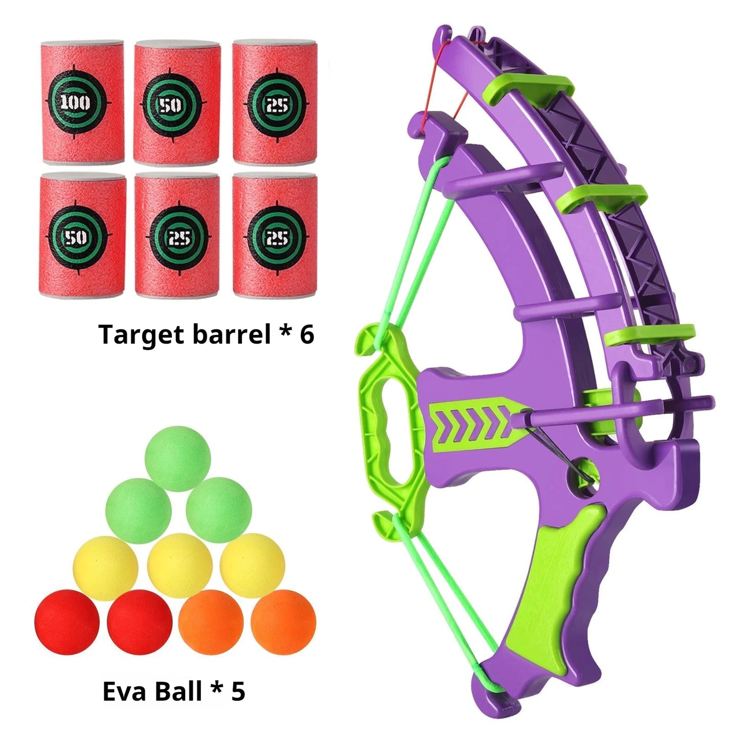Montessori Educational Sport Game Set - Children's Outdoor Slingshot Target Practice with Sticky Ball Dartboard Basketball Board