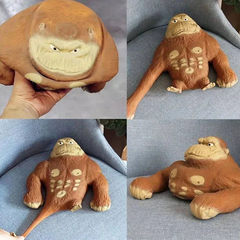 spushy tushy gorilla stress relief punching toy