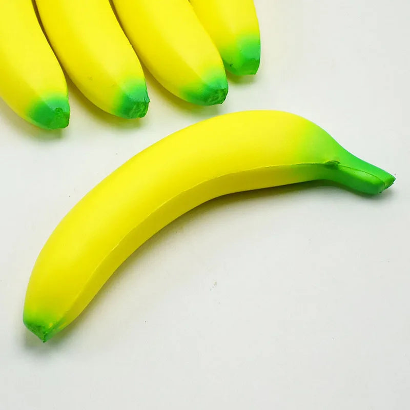 Jumbo Anti-Stress Squishy Banana Toy Slow Rising Squeeze Stress Reliever Funny Fruit Prop for All Ages Funny And Relaxing