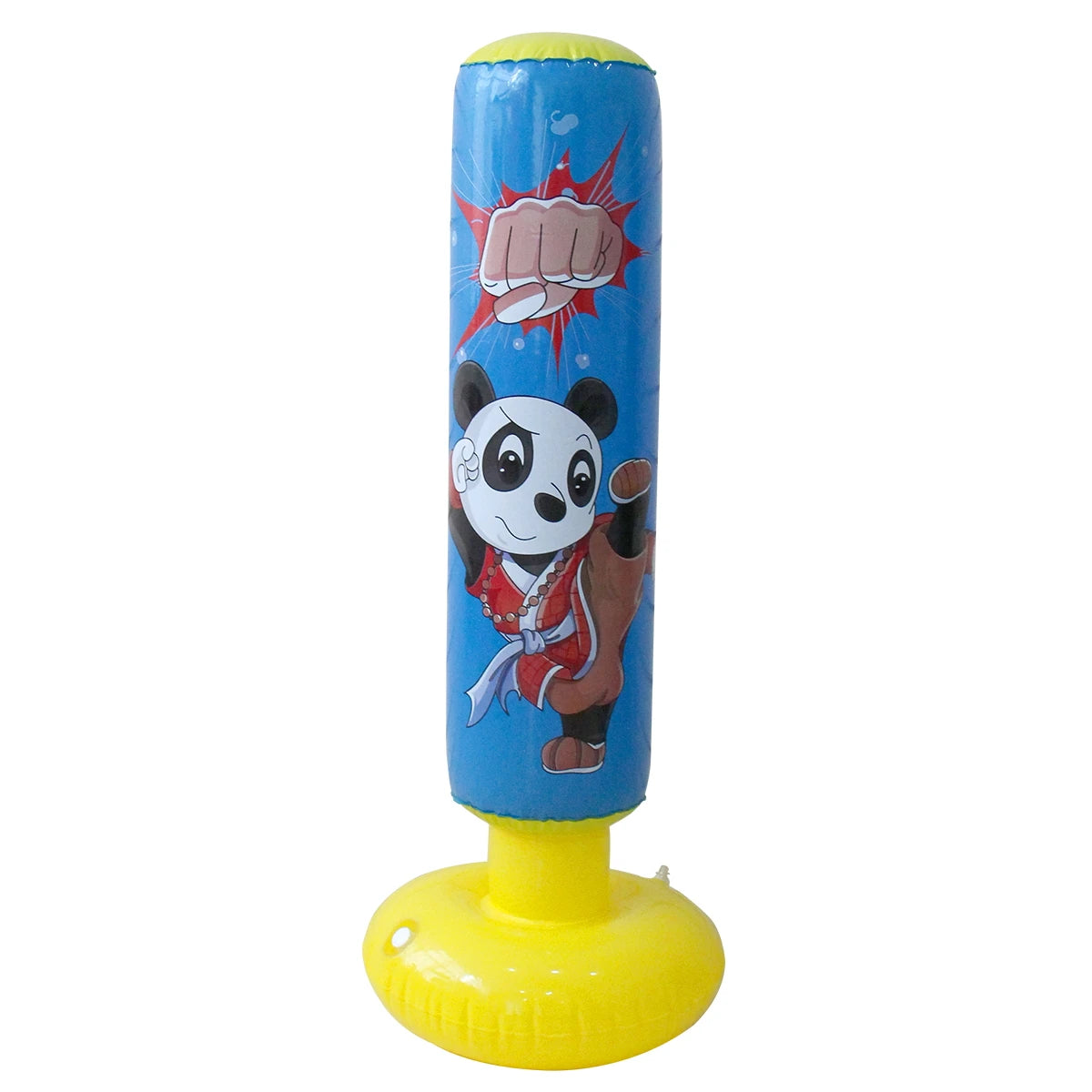Kid's Inflatable Boxing Punching Bag Muay Thai Training Sandbag Stress Reliever for Ages 3+