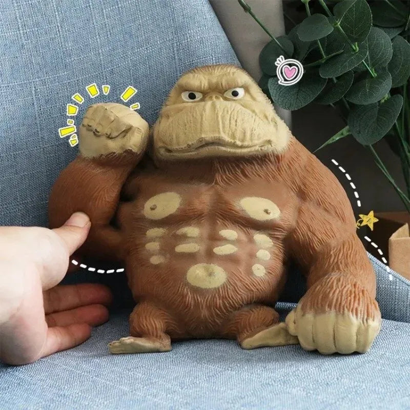 spushy tushy gorilla stress relief punching toy