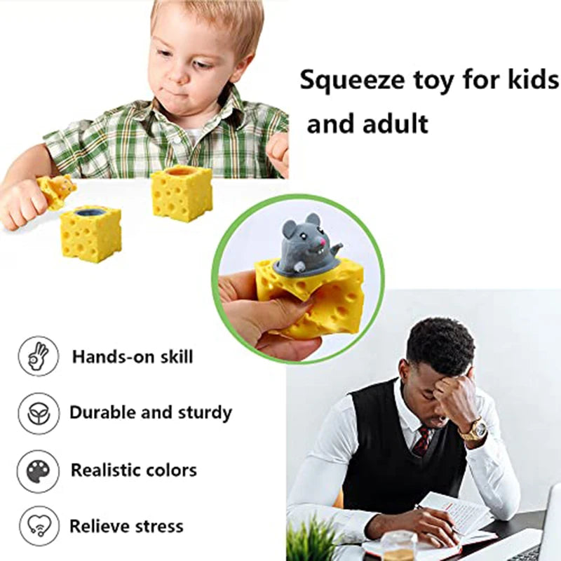 Cheese Cup Fidget Toys Squeeze Cup Stress Relief Stressball