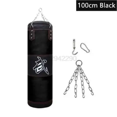 Durable Punch Sandbag for Boxing And Fitness Training with Metal Chain Hook And Carabiner for Kick And Fight Sports like Karate Taekwondo
