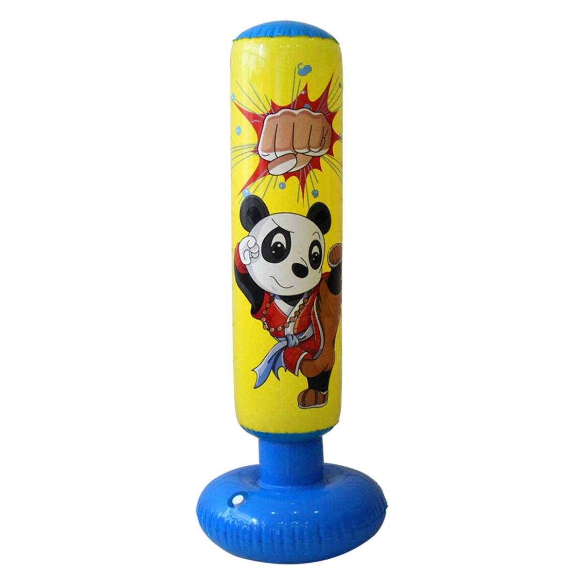 Kid's Inflatable Boxing Punching Bag Muay Thai Training Sandbag Stress Reliever for Ages 3+