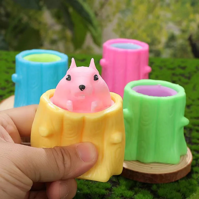 Cheese Cup Fidget Toys Squeeze Cup Stress Relief Stressball