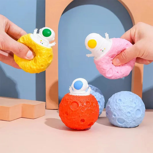 Astronaut Planet TPR Squeeze Cup Anti-Stress Fun Toy for Adults And Children Stress Relief Pop Toy for Sensory Needs Gift