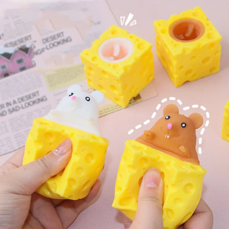 Cheese Cup Fidget Toys Squeeze Cup Stress Relief Stressball
