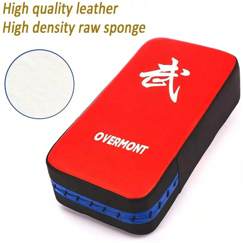 PU Leather Taekwondo Kick Pad with Sand Bag - Fitness Training Striking Target Curved Kick Shield for Boxing And Martial Arts