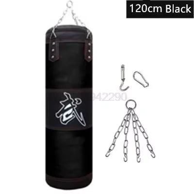 Durable Punch Sandbag for Boxing And Fitness Training with Metal Chain Hook And Carabiner for Kick And Fight Sports like Karate Taekwondo